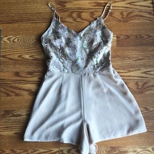 Cute Nude Romper